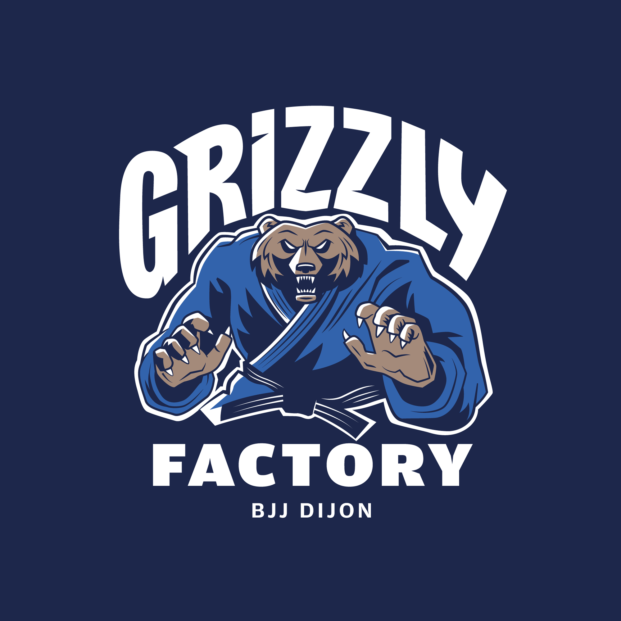 Logo de la grizzly factory BJJ Dijon